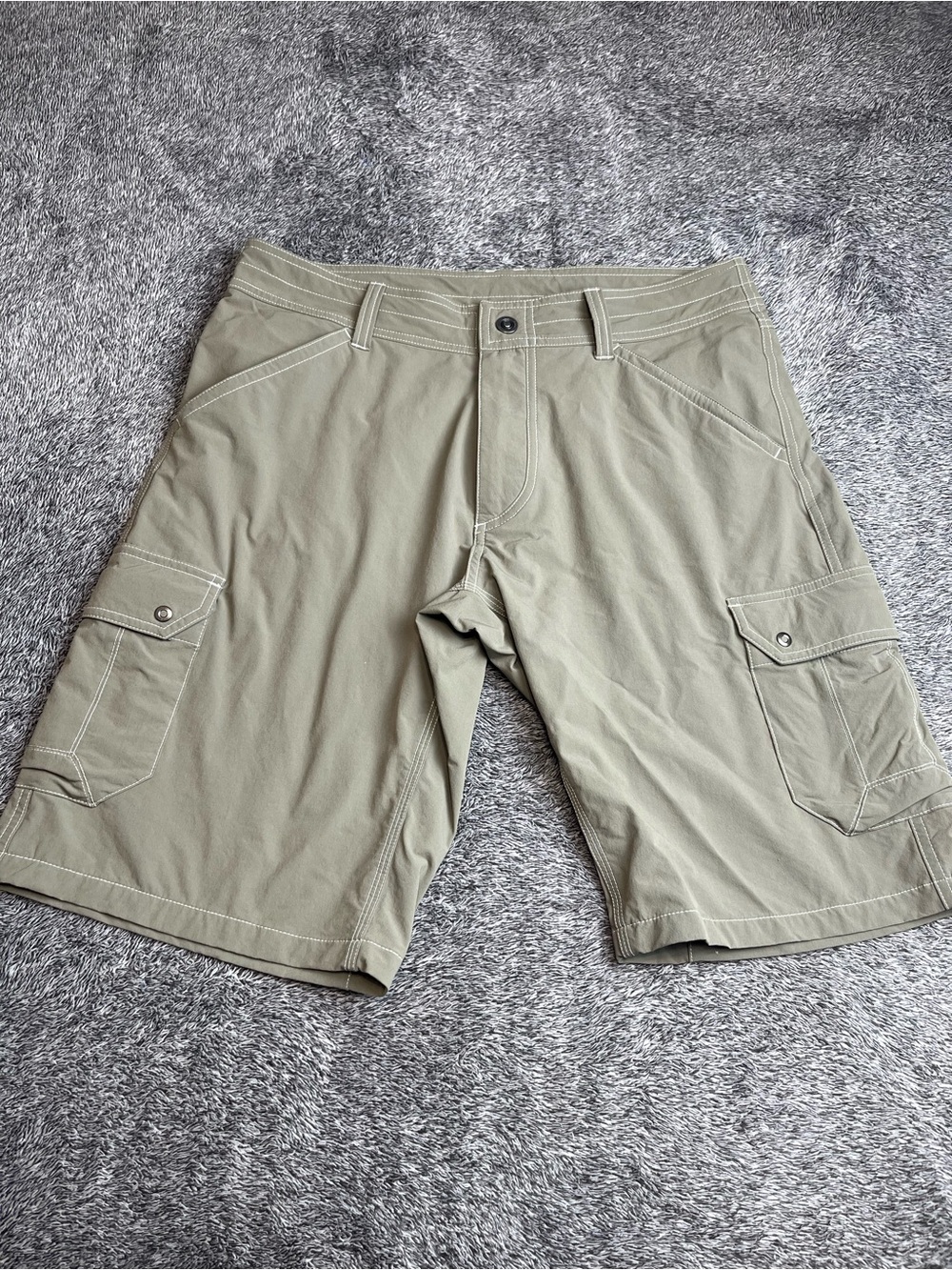 Kuhl Freeflex 10" Cargo Hiking Shorts Women's Size 34 Olive Green